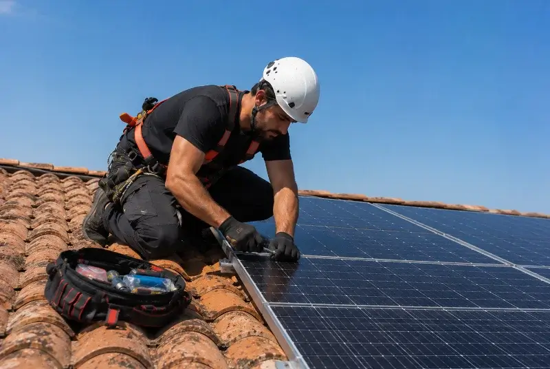 Maintenance et monitoring de panneaux solaires à Souel